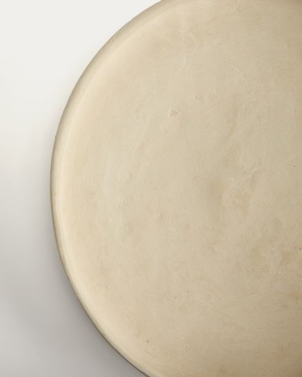 Кухонный поднос Mireni из папье-маше бежевого цвета Ø 29 см