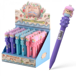 Ручка шариковая Alingar, "Русалки", 0,7 мм, синяя, автоматическая, с массажером, круглый, цветной, пластиковый корпус, карт. уп.