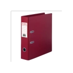 Регистратор 70мм BRAUBERG двухсторонний ПВХ, см. инф. окно, бордовый