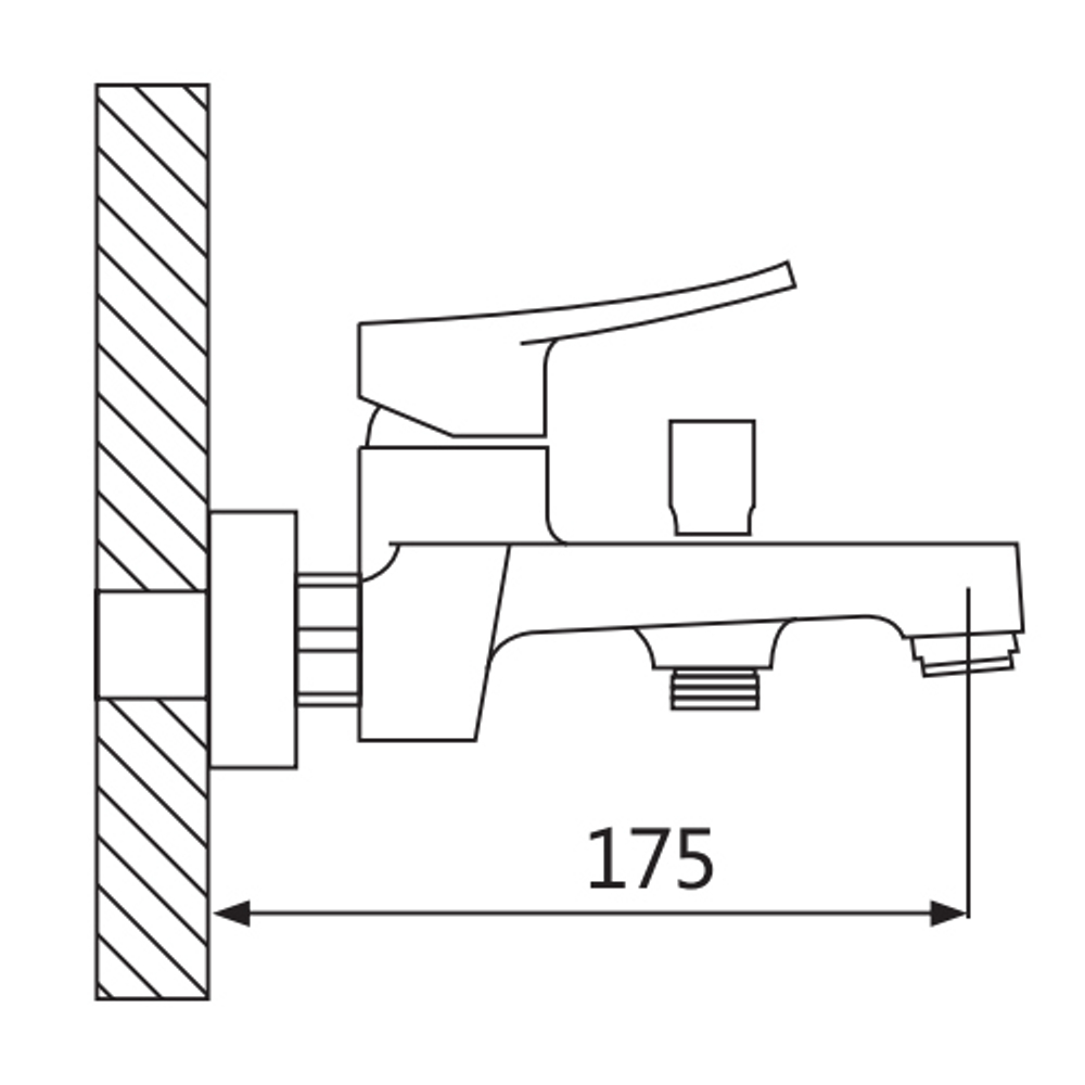 Смеситель для ванны Oute T10 T10302