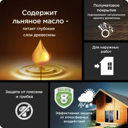 Пропитка декоративная для защиты древесины Pinotex Classic Plus 3 в 1 палисандр 0,9 л.