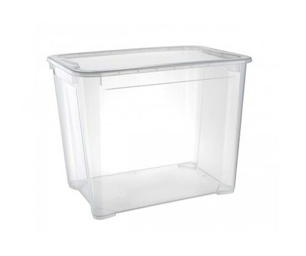 Контейнер для  продуктов 70л. прямоуг. 555*390*435мм п/п Кристалл Рс