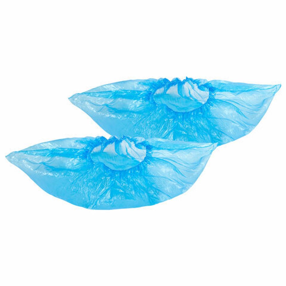 Бахилы КОМПЛЕКТ 2000 штук (1000 пар) СТАНДАРТ+, размер 40х14, 18 мкм, 2,5 г, ELEGREEN, 9/2р-С-удл.