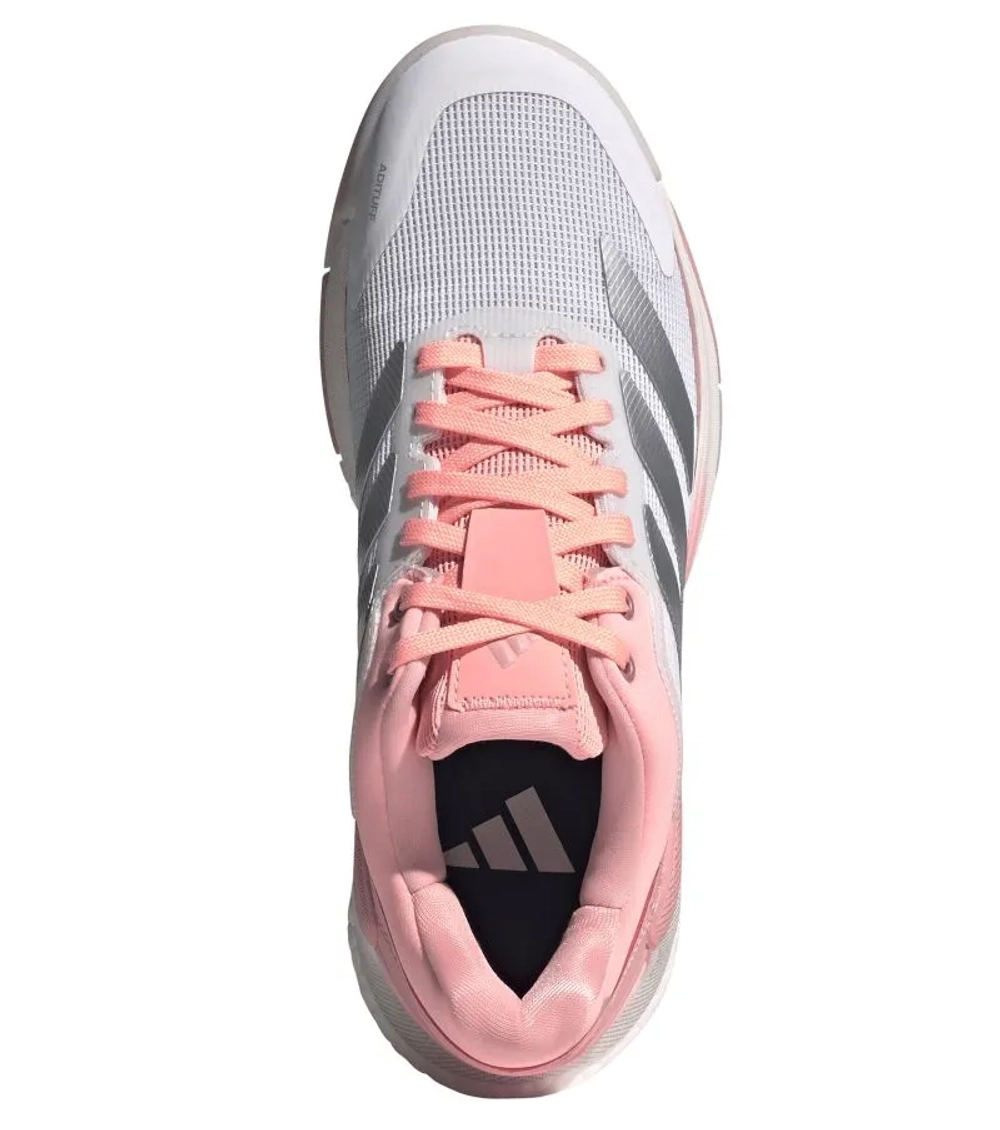 Женские кросовки для Padel Adidas Crazyquick Boost Padel W - cloud white/silver metallic/frozen turbo
