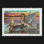 Россия 1992 г № 35-37 Серия Утки Чистая MNH **