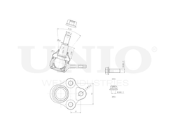 Опора шаровая передняя нижняя UNIO SSP-20116
