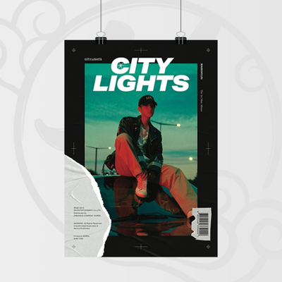 Постер А4 - BAEKHYUN (EXO) - City Lights