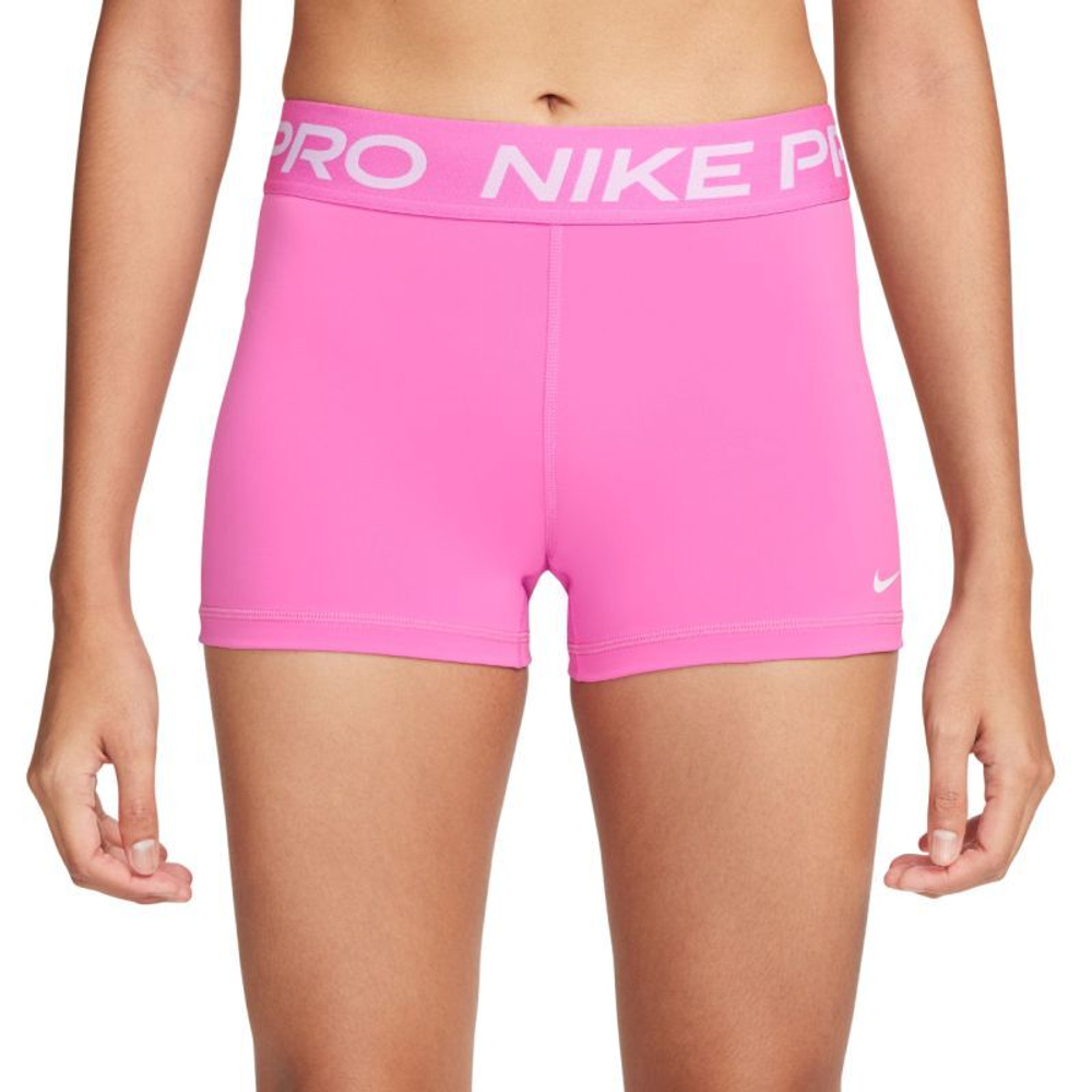 Женские теннисные шорты Nike Pro 365 3in - playful pink/white