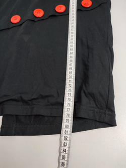 Юбка черная с пуговицами 52 размер