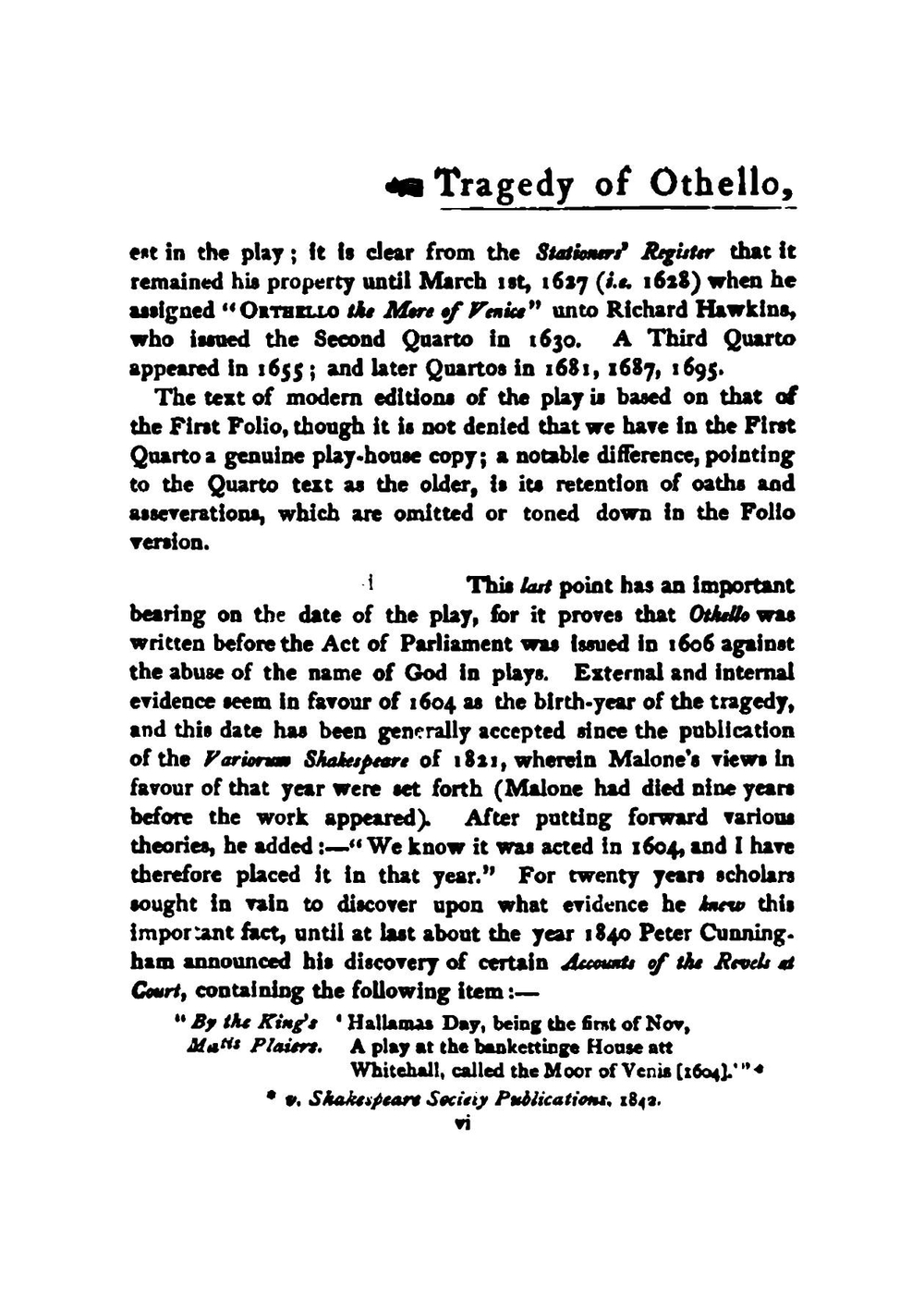 Shakespeare's Tragedy of Othello | William Shakespeare