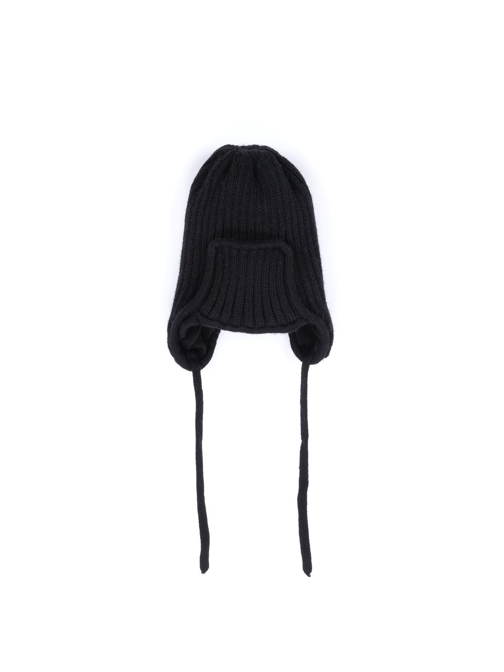 Шапка ушанка зимняя из смесовой шерсти "Уголь"