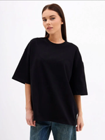 Футболка оверсайз (черный) 270 гр