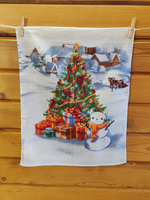 Набор кухонных полотенец, 3 шт , 45х60 см , рогожка