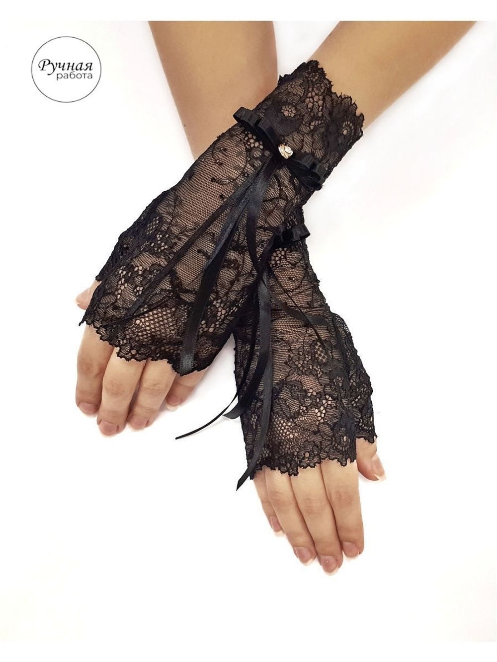 Митенки (XL / черный / Базовая коллекция / 9 / 9)