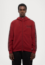 EA7 Emporio Armani Толстовка с капюшоном - Бордовый