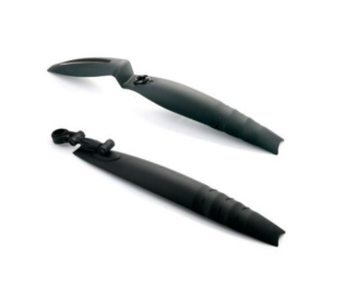 Комплект крыльев 24"-26" XGNB-057 пластик, полуфэт, черно-серые, арт. 610243