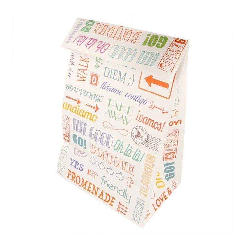 Пакет для покупок без ручек   22+14*37 см, крафт-бумага, Garcia de PouИспания