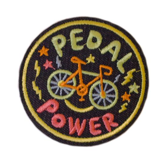 Нашивка на рюкзак и на одежду. Pedal Power