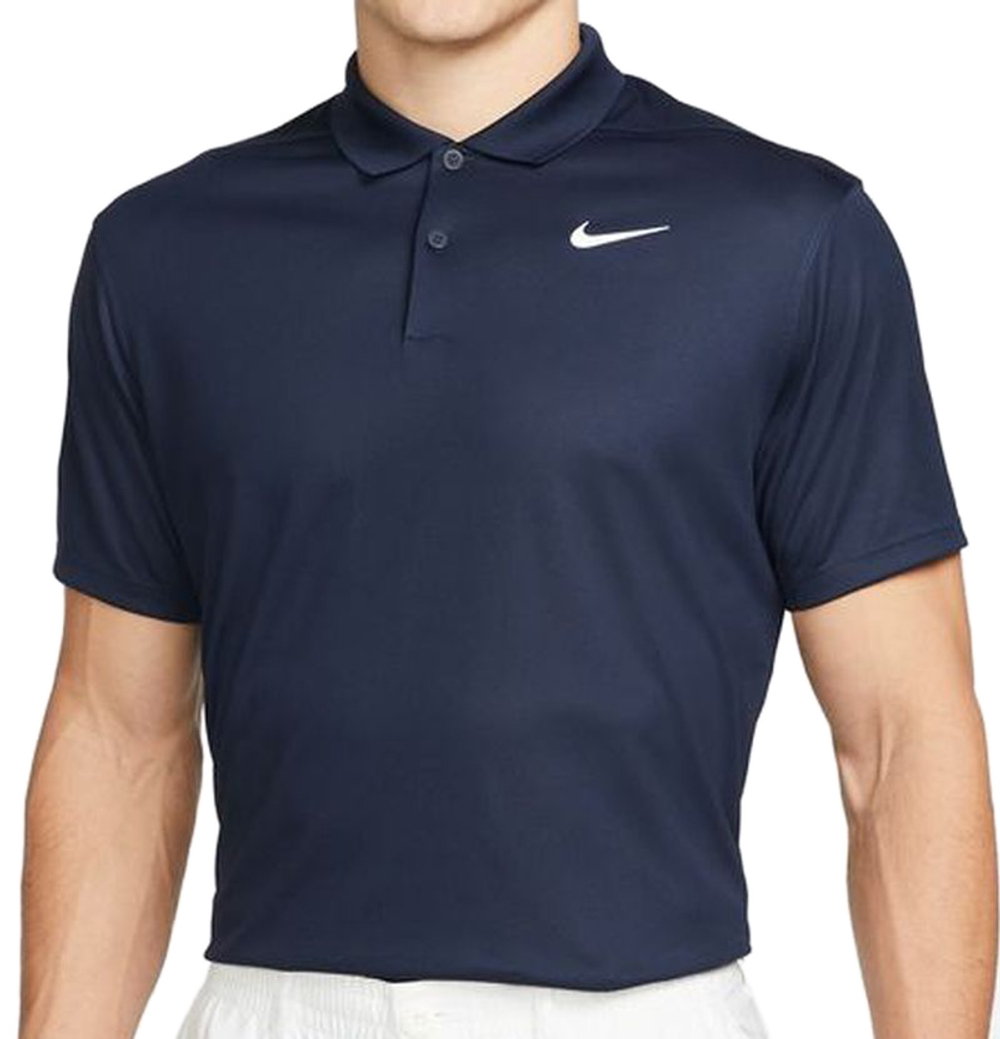 Мужское теннисное поло Nike Court Dri-Fit Pique Polo M - небесный