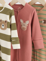 Комбинезон / Cлип для малышей Next B48-427, 3 шт., Хаки, Красный