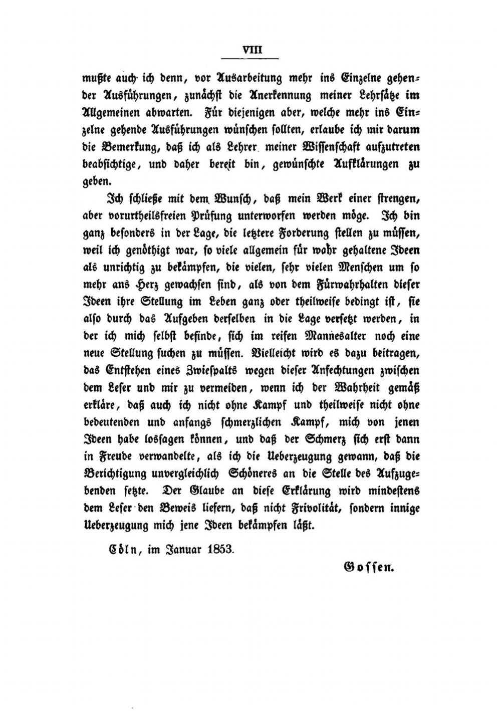 Entwickelung der gesetze des menschlichen verkehrs | H.H. Gossen