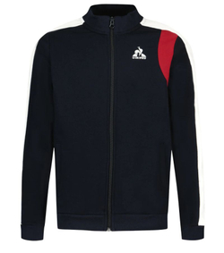 Кофта для мальчика теннисная Le Coq Sportif Kids Zip-Up Sweatshirt - черный