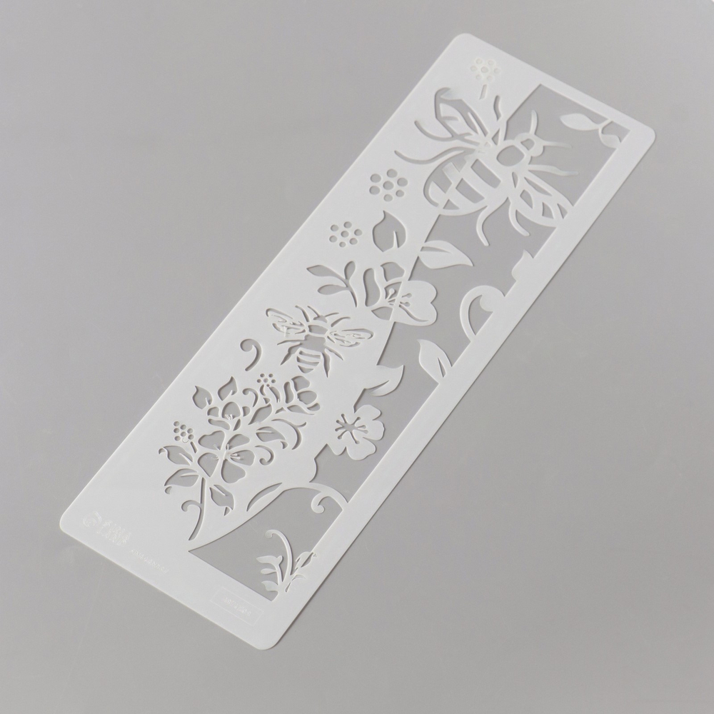 Трафарет для украшения выпечки 10*30 см "Пчелы"