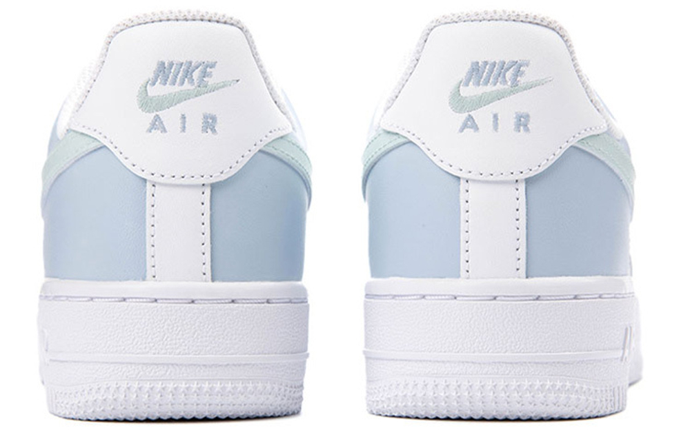 [Customized sneakers] Nike Air Force 1 Air Force One hand-painted simple Morandi color matching low-top sneakers men's white and blue