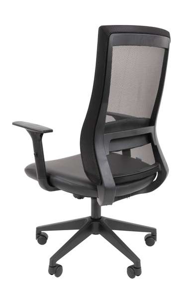 Офисное кресло Chairman 500LT Россия экокожа черный/TW-01 черный Б/П