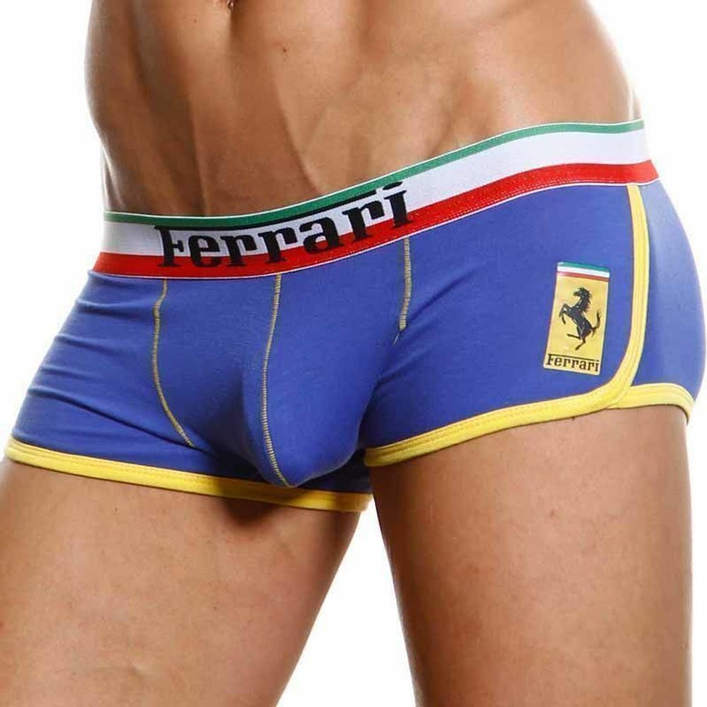 Мужские трусы хипсы синие Ferrari Blue