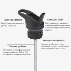 Крышка Klean Kanteen Classic Flip Sport Cap Black