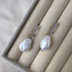 Серьги «Перламутровая Капля» — барочный жемчуг