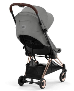 Прогулочная коляска Cybex Coya Mirage Grey с дождевиком и бампером/Rosegold 522005603