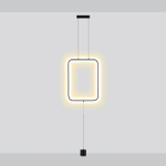 7022/27FLA HIGHTECH ODL25 283 Напольный светильник черный/металл/акрил IP20 LED 3000K 220V TEO