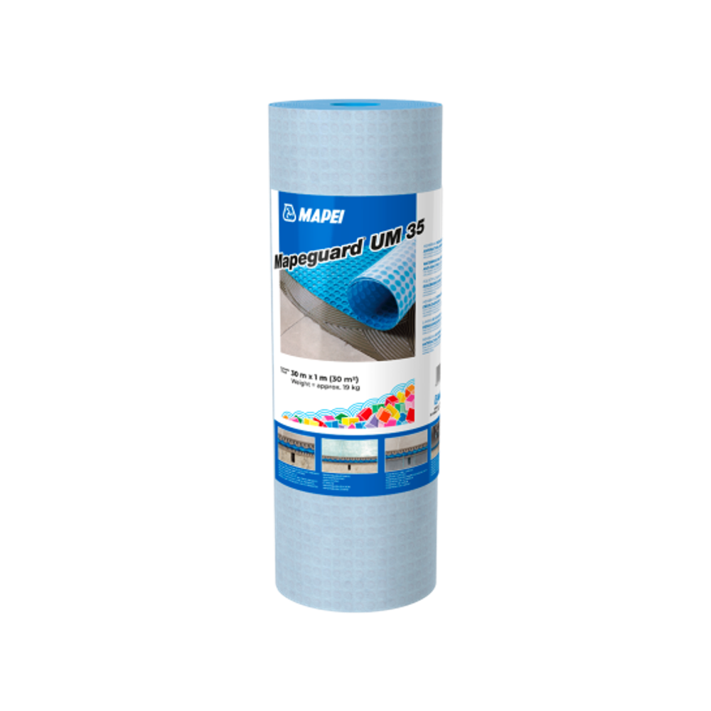 Мембрана разделительная Mapeguard UM 35,30 м (Мапейгуард, под керамогранит, против трещин и воды)