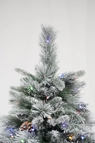Искусственная елка Скандинавия заснеженная 300 см., литая+пвх, 1200 мульти/теплых LED ламп, ЕлкиТорг (26300)