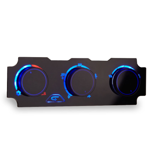 Ручки управления блоком отопителя для газель NEXT синей подсветкой