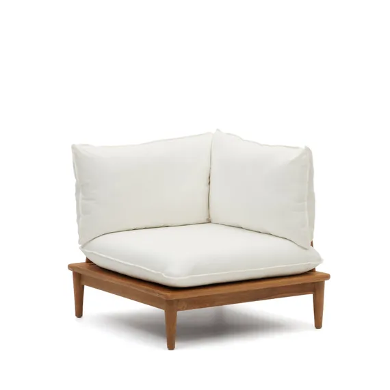 Модульное угловое кресло Portitxol из массива тика