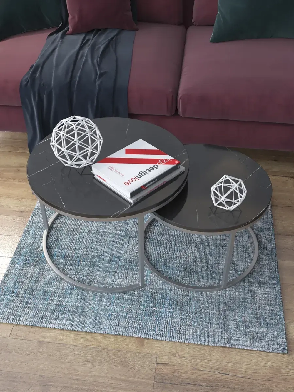 Комплект журнальных столов Акцент - СЧГ - МДФ в ПВХ