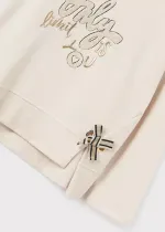 толстовка с кожаными леггинсами