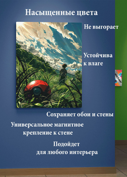 Картина на стену на металле от MetallSubArt "Покемон"