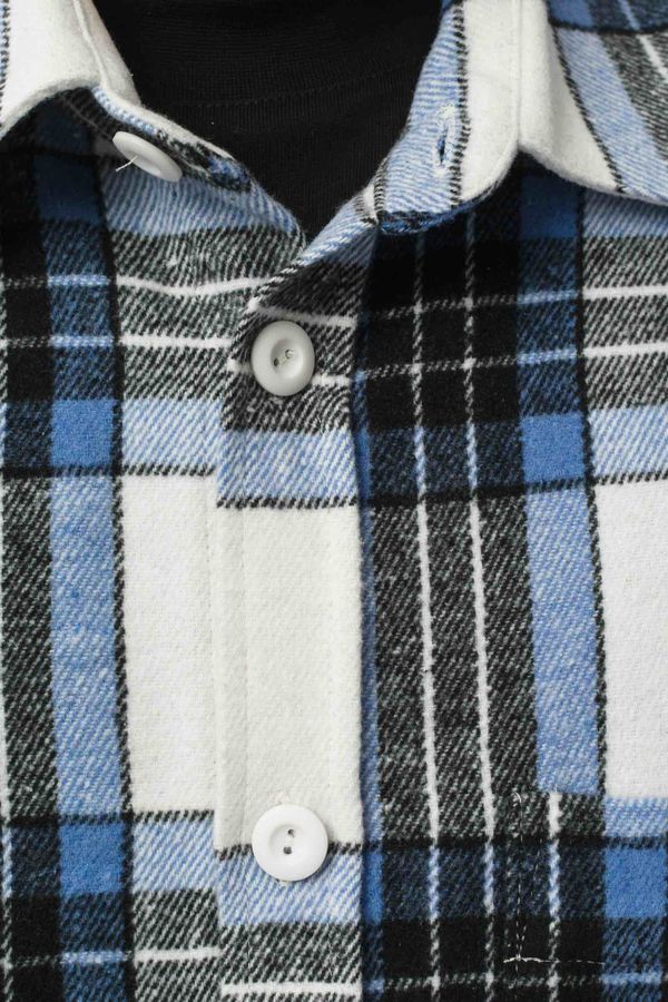 Рубашка Harbor Wide Молочный/Голубой/Черный - фото 6