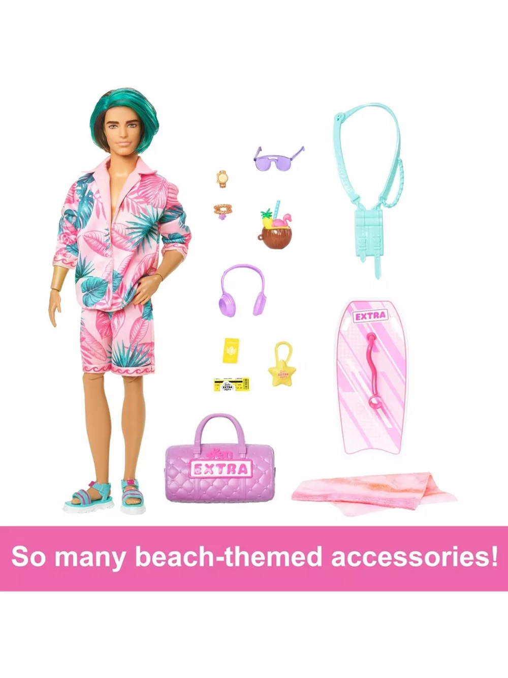 Кукла Барби Кен Extra Fly Пляжный / Barbie Ken