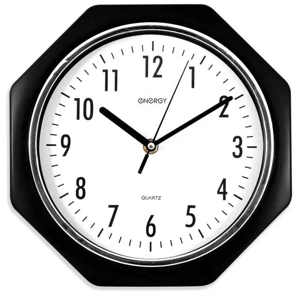 Часы настенные кварцевые ENERGY модель ЕС-06 восьмиугольные