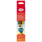 Карандаши 6цв. "Мультики" трехгранные, заточен. европодвес (Гамма)