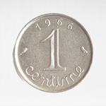 France, 1 Centime 1966 - 5th Republic, VF