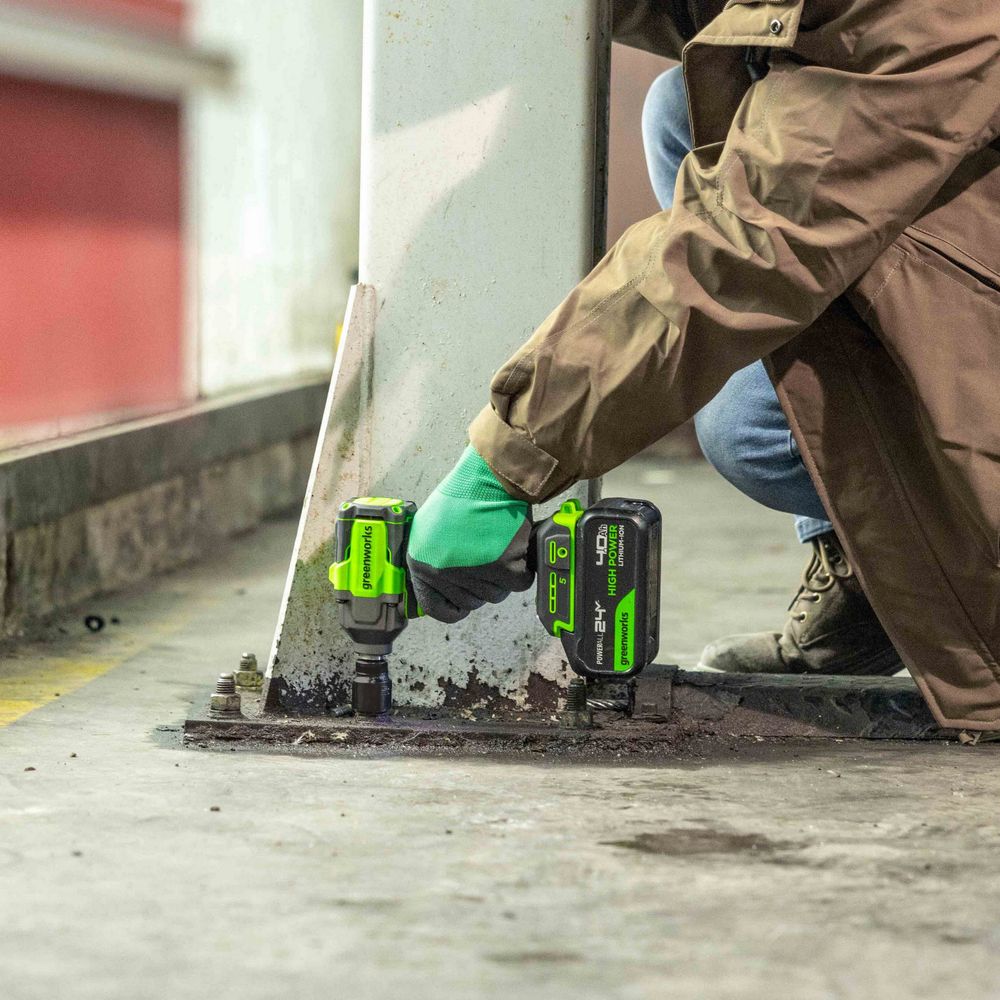 Гайковерт ударный акк. Greenworks IW5500, 24V, б/щет, 1/2'', 500Нм, 3 режима, без АКБ и ЗУ (3805007)