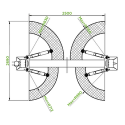 Подъемник двухстоечный г/п 3.2 тонны электрогидравлический Puli PL-3.5-2B