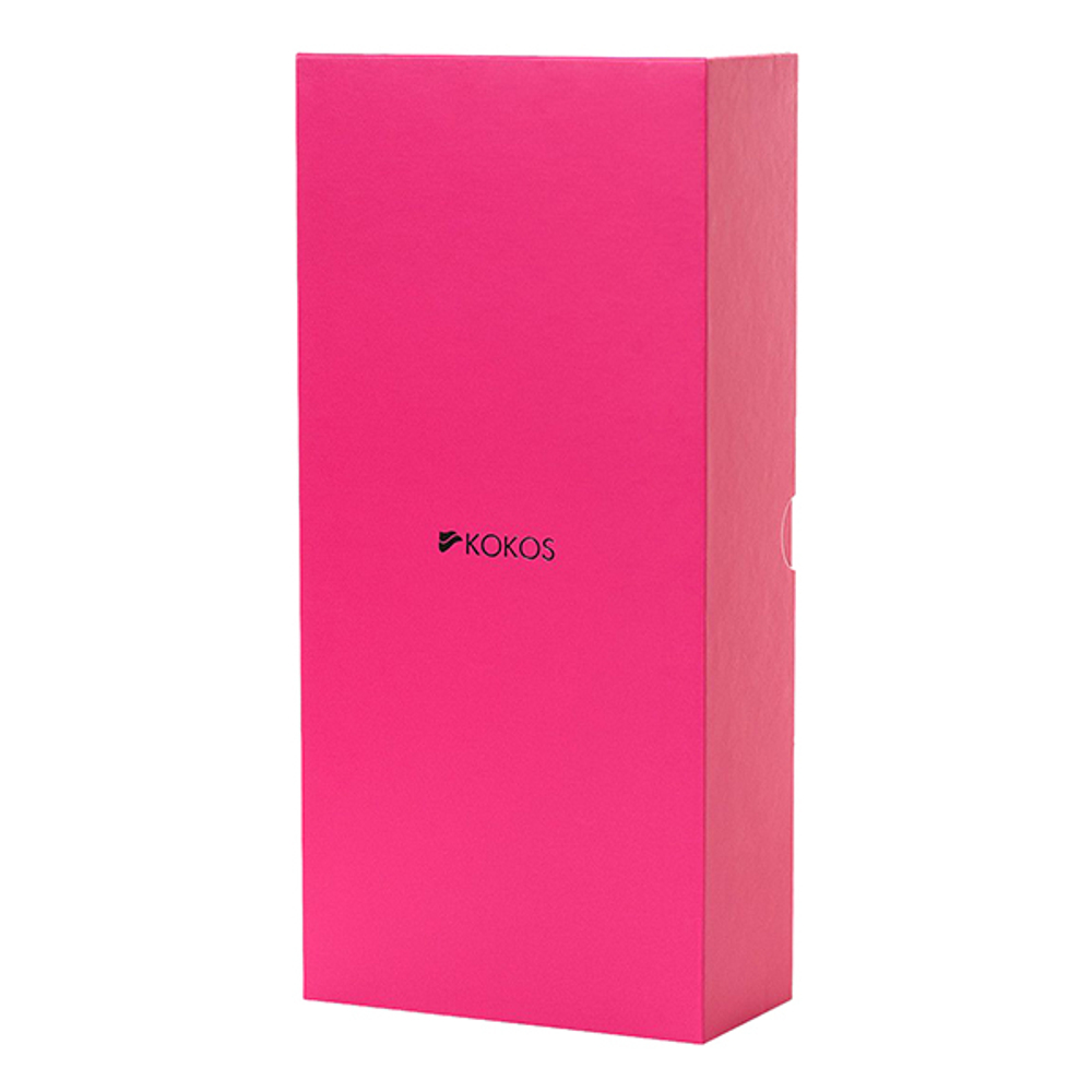 Розовый вибромассажер 21,5см с бугорками Kokos Smon №1