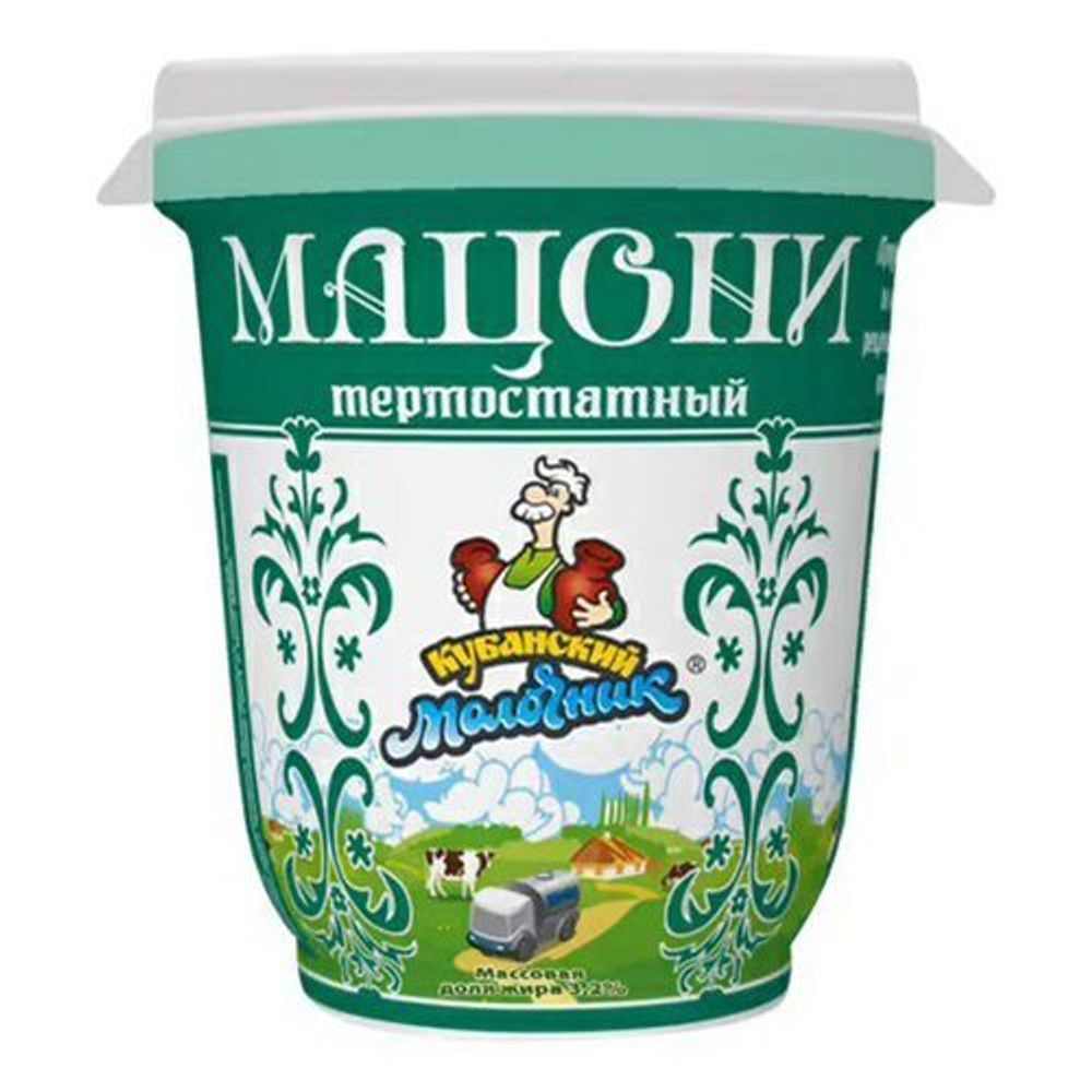 Продукт к/м Мацони, Кубанский молочник, 3,2% ,260 гр